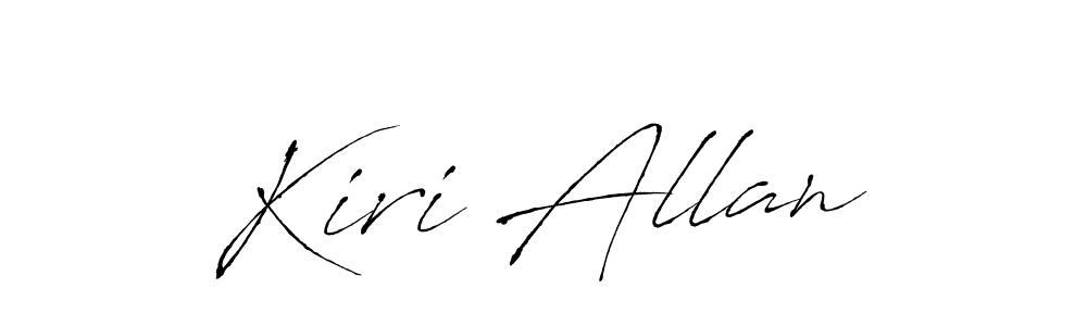 Similarly Antro_Vectra is the best handwritten signature design. Signature creator online .You can use it as an online autograph creator for name Kiri Allan. Kiri Allan signature style 6 images and pictures png