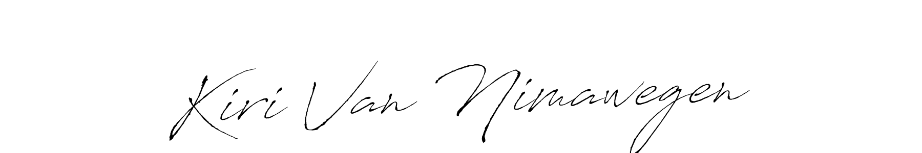 It looks lik you need a new signature style for name Kiri Van Nimawegen. Design unique handwritten (Antro_Vectra) signature with our free signature maker in just a few clicks. Kiri Van Nimawegen signature style 6 images and pictures png