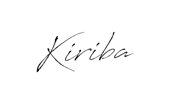 You should practise on your own different ways (Antro_Vectra) to write your name (Kiriba) in signature. don't let someone else do it for you. Kiriba signature style 6 images and pictures png