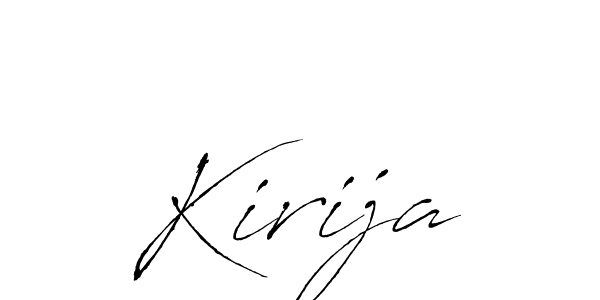 Once you've used our free online signature maker to create your best signature Antro_Vectra style, it's time to enjoy all of the benefits that Kirija name signing documents. Kirija signature style 6 images and pictures png