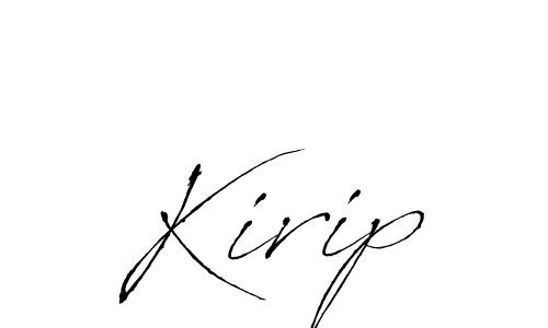 Also You can easily find your signature by using the search form. We will create Kirip name handwritten signature images for you free of cost using Antro_Vectra sign style. Kirip signature style 6 images and pictures png