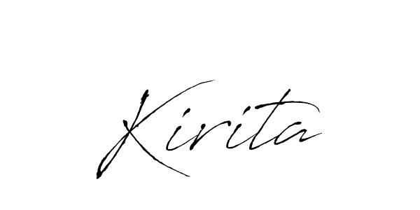 You should practise on your own different ways (Antro_Vectra) to write your name (Kirita) in signature. don't let someone else do it for you. Kirita signature style 6 images and pictures png