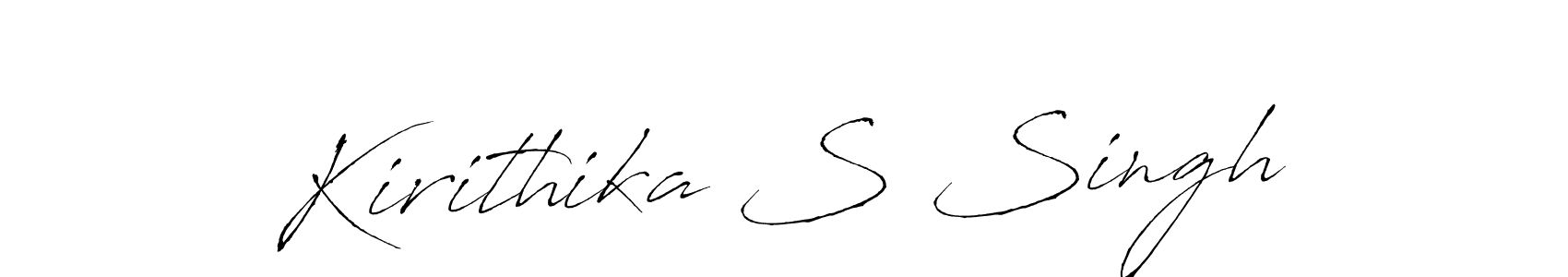 Similarly Antro_Vectra is the best handwritten signature design. Signature creator online .You can use it as an online autograph creator for name Kirithika S Singh. Kirithika S Singh signature style 6 images and pictures png