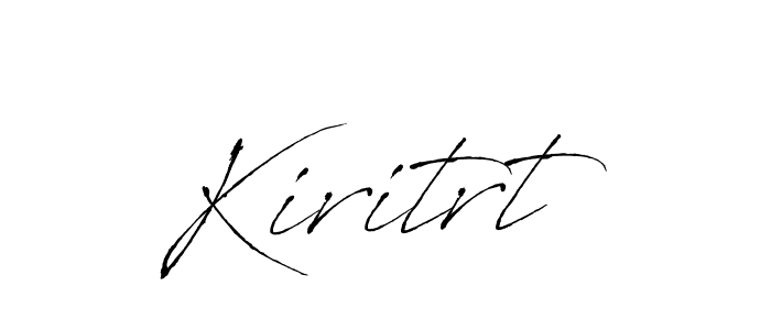 Make a beautiful signature design for name Kiritrt. With this signature (Antro_Vectra) style, you can create a handwritten signature for free. Kiritrt signature style 6 images and pictures png