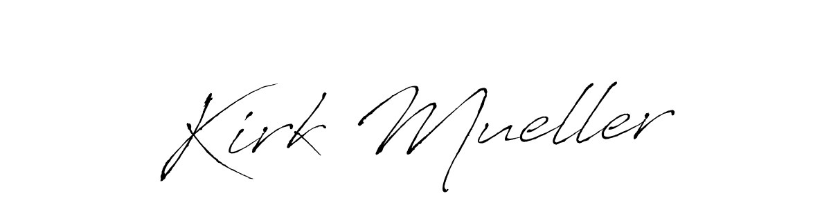 Make a beautiful signature design for name Kirk Mueller. With this signature (Antro_Vectra) style, you can create a handwritten signature for free. Kirk Mueller signature style 6 images and pictures png
