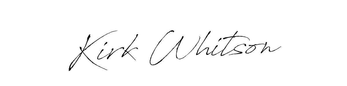 It looks lik you need a new signature style for name Kirk Whitson. Design unique handwritten (Antro_Vectra) signature with our free signature maker in just a few clicks. Kirk Whitson signature style 6 images and pictures png