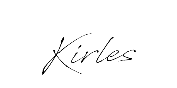 How to make Kirles signature? Antro_Vectra is a professional autograph style. Create handwritten signature for Kirles name. Kirles signature style 6 images and pictures png