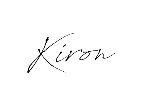 How to make Kiron signature? Antro_Vectra is a professional autograph style. Create handwritten signature for Kiron name. Kiron signature style 6 images and pictures png