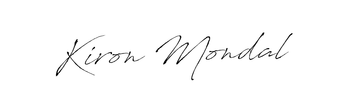 Design your own signature with our free online signature maker. With this signature software, you can create a handwritten (Antro_Vectra) signature for name Kiron Mondal. Kiron Mondal signature style 6 images and pictures png