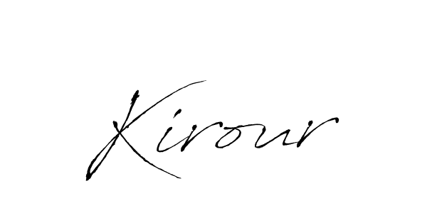 Use a signature maker to create a handwritten signature online. With this signature software, you can design (Antro_Vectra) your own signature for name Kirour. Kirour signature style 6 images and pictures png