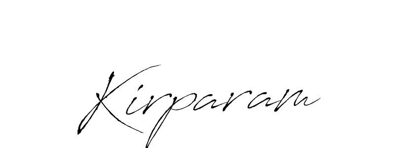 How to make Kirparam name signature. Use Antro_Vectra style for creating short signs online. This is the latest handwritten sign. Kirparam signature style 6 images and pictures png