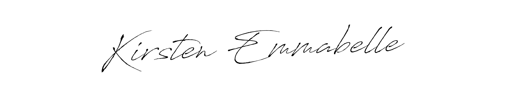 This is the best signature style for the Kirsten Emmabelle name. Also you like these signature font (Antro_Vectra). Mix name signature. Kirsten Emmabelle signature style 6 images and pictures png