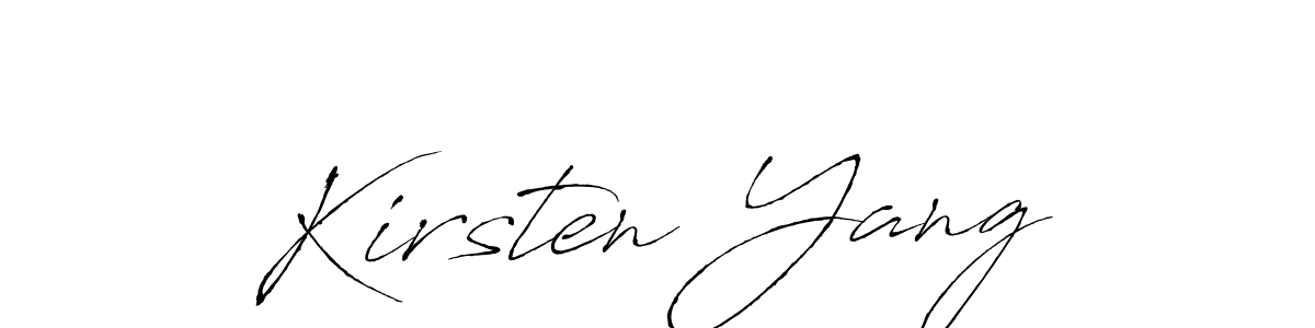 Make a beautiful signature design for name Kirsten Yang. Use this online signature maker to create a handwritten signature for free. Kirsten Yang signature style 6 images and pictures png