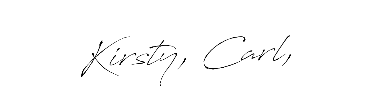 if you are searching for the best signature style for your name Kirsty, Carl,. so please give up your signature search. here we have designed multiple signature styles  using Antro_Vectra. Kirsty, Carl, signature style 6 images and pictures png