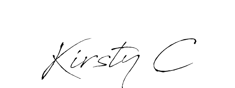 Antro_Vectra is a professional signature style that is perfect for those who want to add a touch of class to their signature. It is also a great choice for those who want to make their signature more unique. Get Kirsty C name to fancy signature for free. Kirsty C signature style 6 images and pictures png