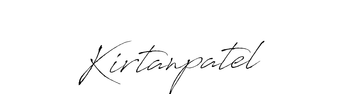 How to make Kirtanpatel signature? Antro_Vectra is a professional autograph style. Create handwritten signature for Kirtanpatel name. Kirtanpatel signature style 6 images and pictures png