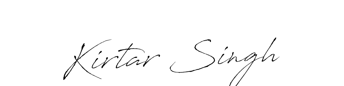 You should practise on your own different ways (Antro_Vectra) to write your name (Kirtar Singh) in signature. don't let someone else do it for you. Kirtar Singh signature style 6 images and pictures png