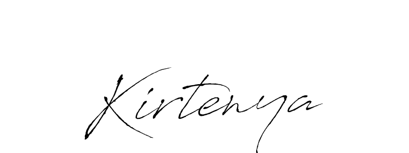 Kirtenya stylish signature style. Best Handwritten Sign (Antro_Vectra) for my name. Handwritten Signature Collection Ideas for my name Kirtenya. Kirtenya signature style 6 images and pictures png