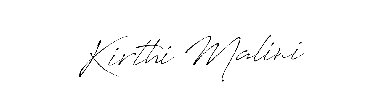 Use a signature maker to create a handwritten signature online. With this signature software, you can design (Antro_Vectra) your own signature for name Kirthi Malini. Kirthi Malini signature style 6 images and pictures png