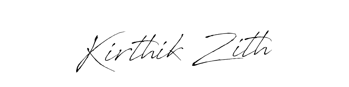 How to make Kirthik Zith signature? Antro_Vectra is a professional autograph style. Create handwritten signature for Kirthik Zith name. Kirthik Zith signature style 6 images and pictures png