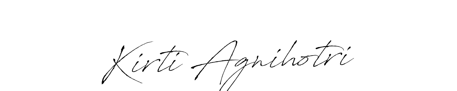 Kirti Agnihotri stylish signature style. Best Handwritten Sign (Antro_Vectra) for my name. Handwritten Signature Collection Ideas for my name Kirti Agnihotri. Kirti Agnihotri signature style 6 images and pictures png