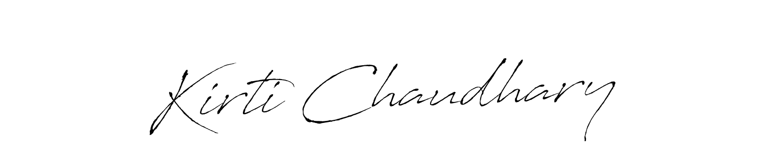 Kirti Chaudhary stylish signature style. Best Handwritten Sign (Antro_Vectra) for my name. Handwritten Signature Collection Ideas for my name Kirti Chaudhary. Kirti Chaudhary signature style 6 images and pictures png