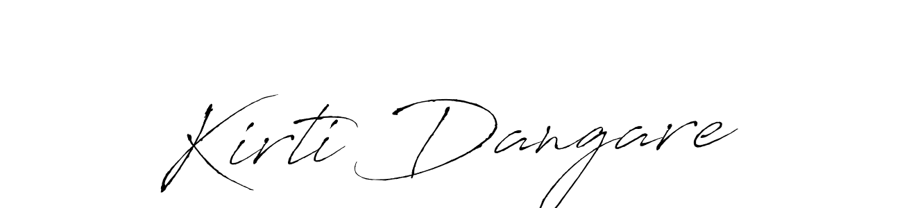 Antro_Vectra is a professional signature style that is perfect for those who want to add a touch of class to their signature. It is also a great choice for those who want to make their signature more unique. Get Kirti Dangare name to fancy signature for free. Kirti Dangare signature style 6 images and pictures png