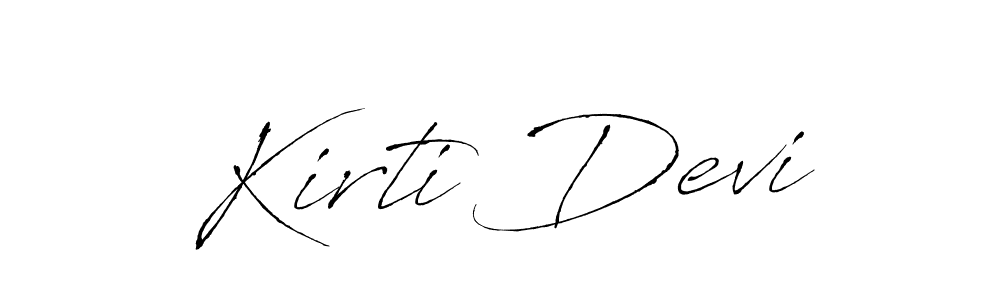 Create a beautiful signature design for name Kirti Devi. With this signature (Antro_Vectra) fonts, you can make a handwritten signature for free. Kirti Devi signature style 6 images and pictures png
