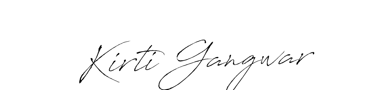 Also we have Kirti Gangwar name is the best signature style. Create professional handwritten signature collection using Antro_Vectra autograph style. Kirti Gangwar signature style 6 images and pictures png