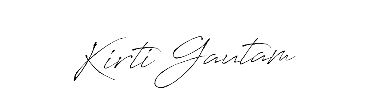 Also we have Kirti Gautam name is the best signature style. Create professional handwritten signature collection using Antro_Vectra autograph style. Kirti Gautam signature style 6 images and pictures png