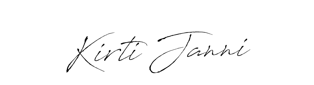 Also You can easily find your signature by using the search form. We will create Kirti Janni name handwritten signature images for you free of cost using Antro_Vectra sign style. Kirti Janni signature style 6 images and pictures png