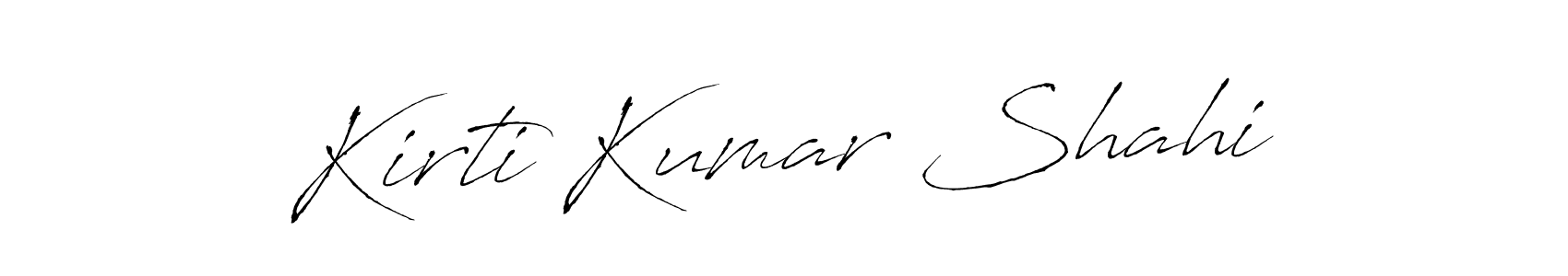 It looks lik you need a new signature style for name Kirti Kumar Shahi. Design unique handwritten (Antro_Vectra) signature with our free signature maker in just a few clicks. Kirti Kumar Shahi signature style 6 images and pictures png