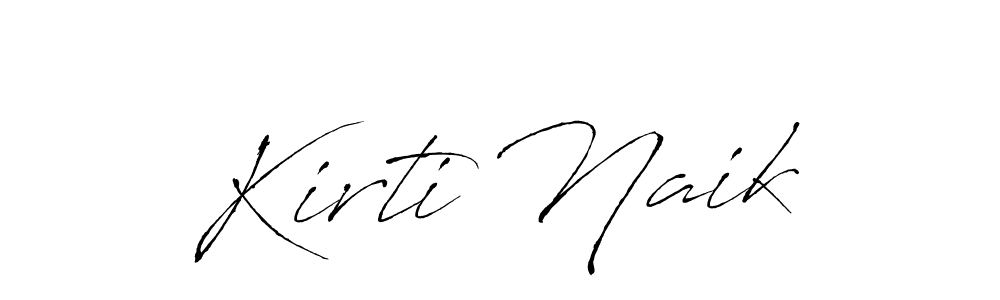 Design your own signature with our free online signature maker. With this signature software, you can create a handwritten (Antro_Vectra) signature for name Kirti Naik. Kirti Naik signature style 6 images and pictures png