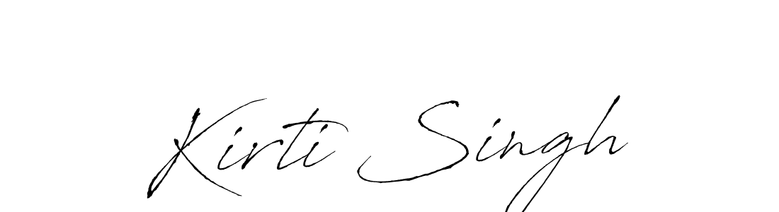 How to make Kirti Singh signature? Antro_Vectra is a professional autograph style. Create handwritten signature for Kirti Singh name. Kirti Singh signature style 6 images and pictures png