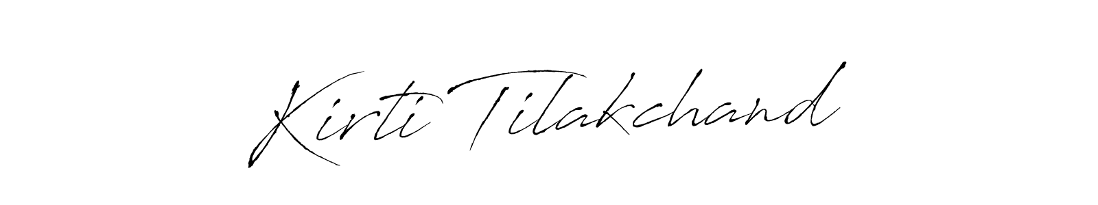 Kirti Tilakchand stylish signature style. Best Handwritten Sign (Antro_Vectra) for my name. Handwritten Signature Collection Ideas for my name Kirti Tilakchand. Kirti Tilakchand signature style 6 images and pictures png