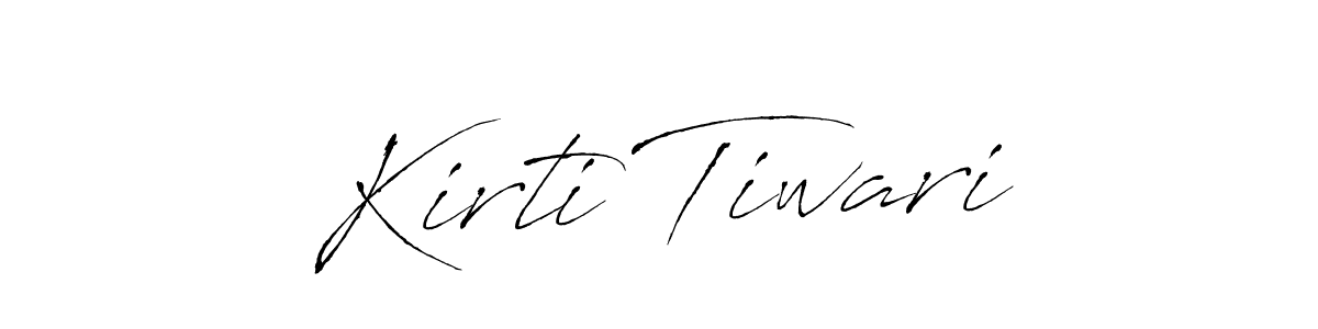 Make a beautiful signature design for name Kirti Tiwari. With this signature (Antro_Vectra) style, you can create a handwritten signature for free. Kirti Tiwari signature style 6 images and pictures png