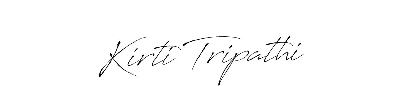 Create a beautiful signature design for name Kirti Tripathi. With this signature (Antro_Vectra) fonts, you can make a handwritten signature for free. Kirti Tripathi signature style 6 images and pictures png