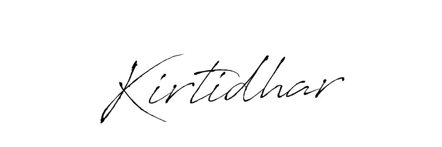 Make a beautiful signature design for name Kirtidhar. With this signature (Antro_Vectra) style, you can create a handwritten signature for free. Kirtidhar signature style 6 images and pictures png