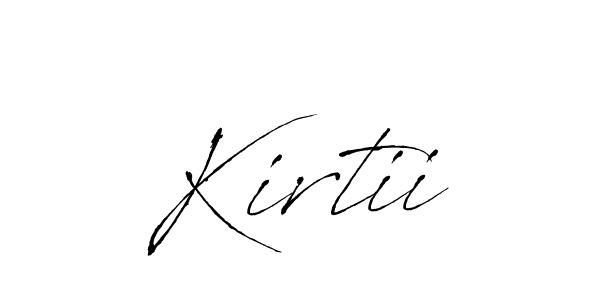 Also You can easily find your signature by using the search form. We will create Kirtii name handwritten signature images for you free of cost using Antro_Vectra sign style. Kirtii signature style 6 images and pictures png