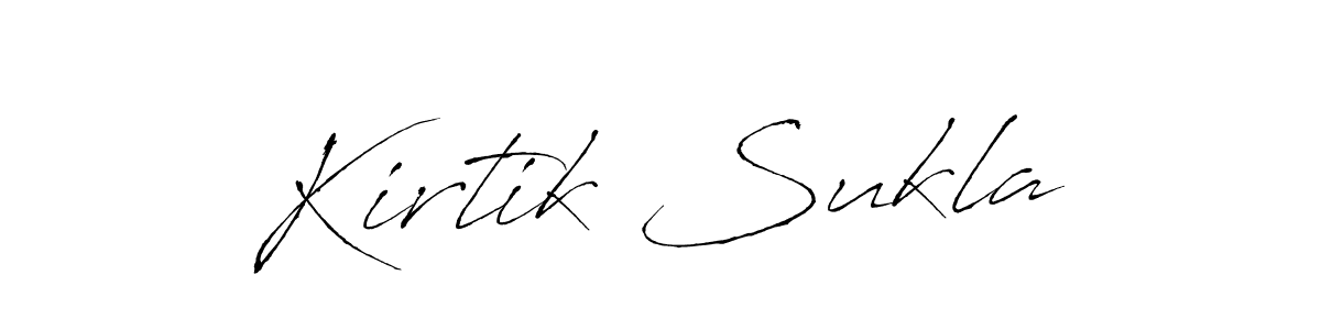 Make a beautiful signature design for name Kirtik Sukla. With this signature (Antro_Vectra) style, you can create a handwritten signature for free. Kirtik Sukla signature style 6 images and pictures png