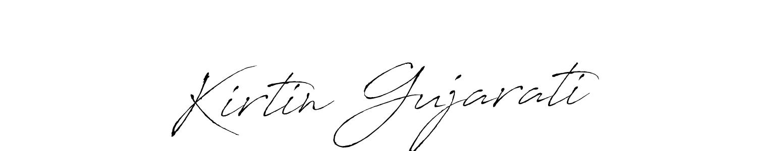 Also we have Kirtin Gujarati name is the best signature style. Create professional handwritten signature collection using Antro_Vectra autograph style. Kirtin Gujarati signature style 6 images and pictures png