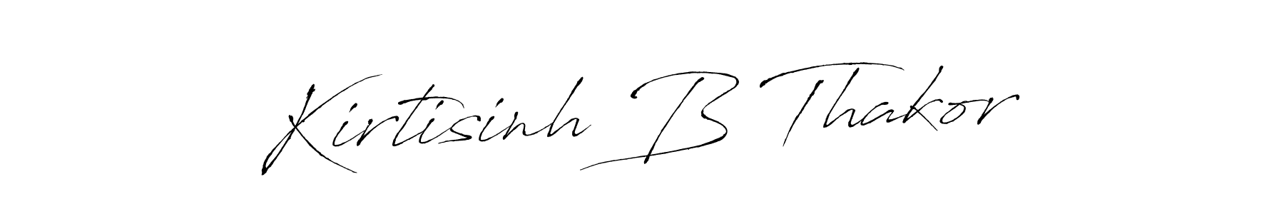 Make a beautiful signature design for name Kirtisinh B Thakor. With this signature (Antro_Vectra) style, you can create a handwritten signature for free. Kirtisinh B Thakor signature style 6 images and pictures png