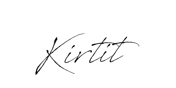 How to make Kirtit signature? Antro_Vectra is a professional autograph style. Create handwritten signature for Kirtit name. Kirtit signature style 6 images and pictures png