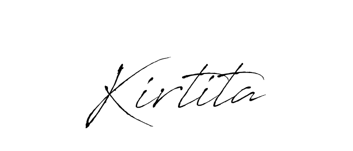 How to make Kirtita name signature. Use Antro_Vectra style for creating short signs online. This is the latest handwritten sign. Kirtita signature style 6 images and pictures png