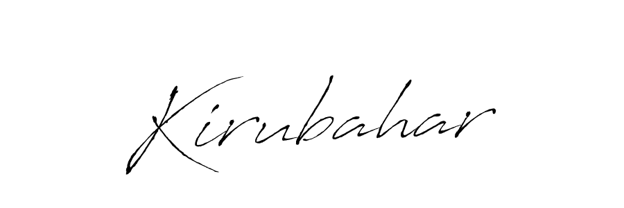 Design your own signature with our free online signature maker. With this signature software, you can create a handwritten (Antro_Vectra) signature for name Kirubahar. Kirubahar signature style 6 images and pictures png