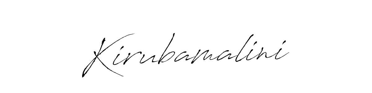 Antro_Vectra is a professional signature style that is perfect for those who want to add a touch of class to their signature. It is also a great choice for those who want to make their signature more unique. Get Kirubamalini name to fancy signature for free. Kirubamalini signature style 6 images and pictures png