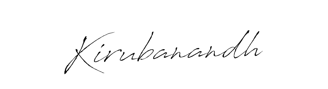 Also You can easily find your signature by using the search form. We will create Kirubanandh name handwritten signature images for you free of cost using Antro_Vectra sign style. Kirubanandh signature style 6 images and pictures png