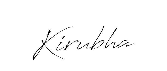 Design your own signature with our free online signature maker. With this signature software, you can create a handwritten (Antro_Vectra) signature for name Kirubha. Kirubha signature style 6 images and pictures png