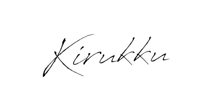 The best way (Antro_Vectra) to make a short signature is to pick only two or three words in your name. The name Kirukku include a total of six letters. For converting this name. Kirukku signature style 6 images and pictures png