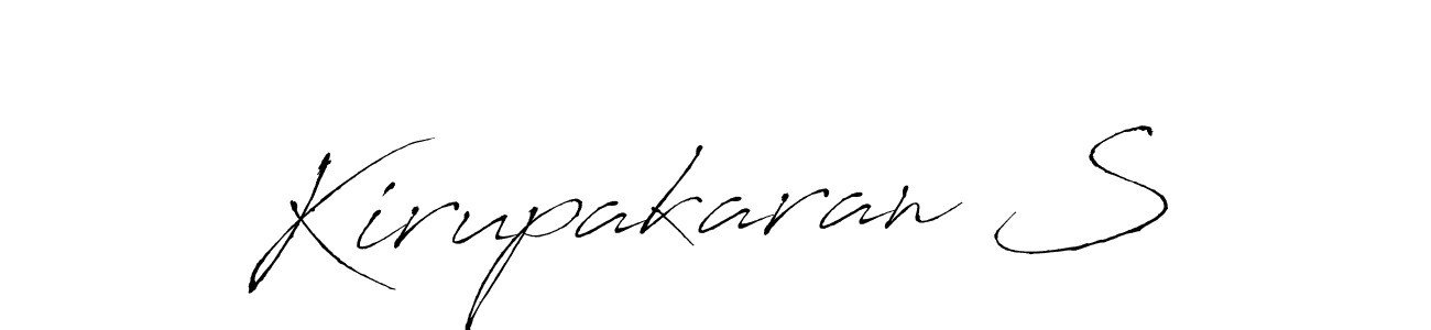 Similarly Antro_Vectra is the best handwritten signature design. Signature creator online .You can use it as an online autograph creator for name Kirupakaran S. Kirupakaran S signature style 6 images and pictures png
